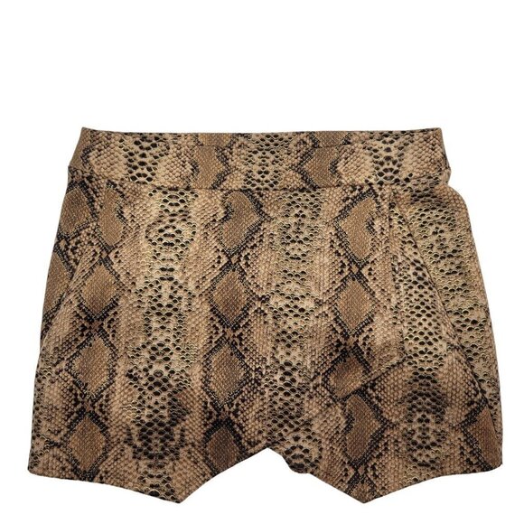 NWT Karlie Women's Snake Print Gold, Metallic, Shimmer Envelope Skort Size Small - Picture 1 of 13